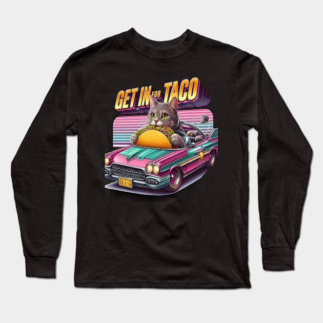 Feline Fiesta in Pink Ride Long Sleeve T-Shirt by coollooks